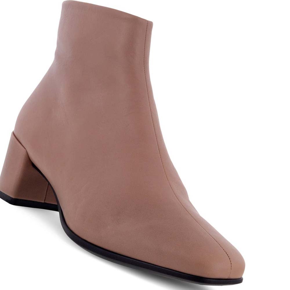 Ecco Shape 35 Squared Ankle Pensko Dame Brune | NO 110UZG